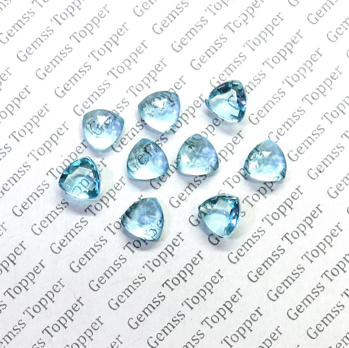 Sky Blue Topaz 10x10 mm Trillion Rose Cut